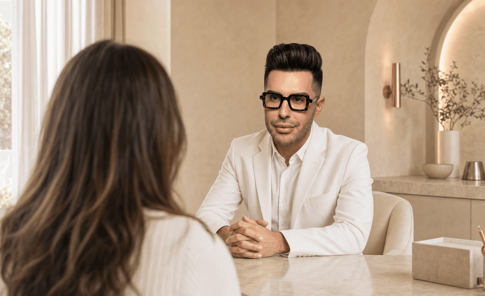 Le Dr. Samad Benalla en consultation